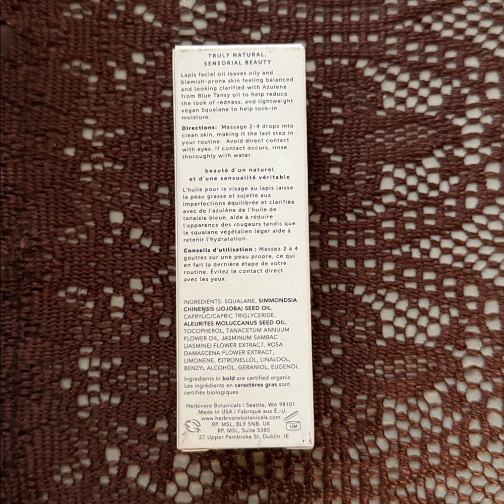 Herbivore Lapis Facial Oil - Picture 2 of 2